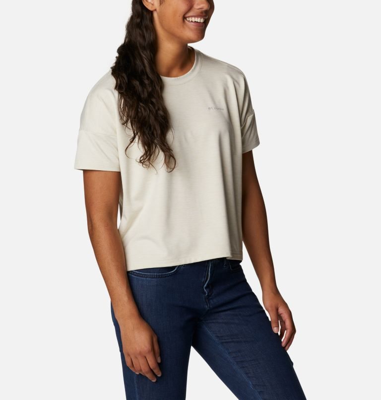 Columbia Weekend Adventure Kort Sleeve T-skjorte Dame Pisket Krem | 83275E