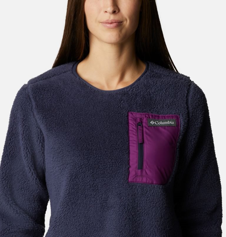 Columbia West Bend Fleece Crew Gensere Dame Marineblå | 19862W