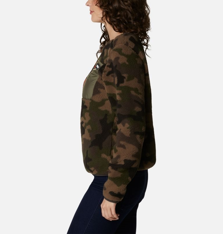 Columbia West Bend Fleece Crew Gensere Dame Camouflage | 38457P