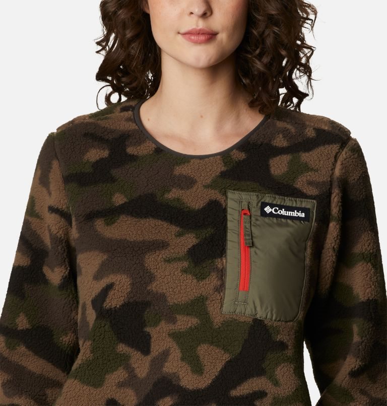 Columbia West Bend Fleece Crew Gensere Dame Camouflage | 38457P