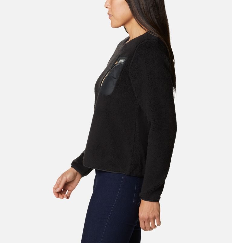 Columbia West Bend Fleece Crew Gensere Dame Svarte | 67894W